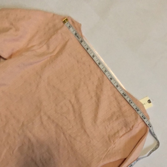 💛 L 💛 NWT Anthro Ribbed Scoop Back Light Pink Long Sleeve​ - Picture 5 of 9